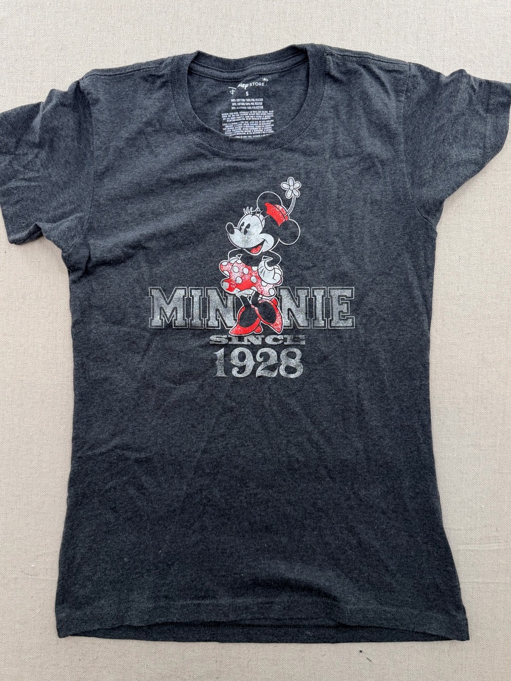 Disney Minnie Graphic Tee - Black with Red Accent